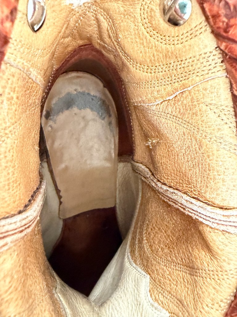 Custom, Vintage-Embossed Foldover Leather Boots From Kemo Sabe — image 5 of 8
